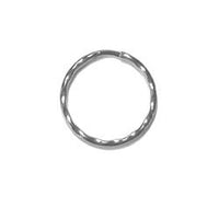 JKM Key Ring With Ruffled Metal - 25MM