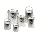 JKM Tin Paint Cans with Tin Lid & Metal Handle