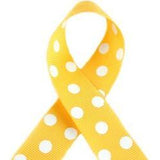 JKM Aspirin Polka Dot Grosgrain Ribbon - 5/8"