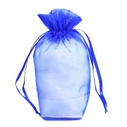 JKM Organza Square Gusset Bag with Drawstring - 4" x 6" x 2"