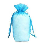 JKM Organza Square Gusset Bag with Drawstring - 6" x 9 1/2" x 3"