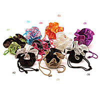 JKM Reversible Satin Pouches 7"