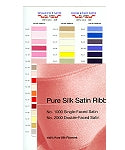 JKM 100% Silk Double Face Satin Sample Card