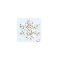 JKM Silver Snowflake Applique Iron On