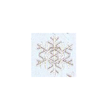 JKM Silver Snowflake Applique Stick On