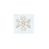 JKM Silver Snowflake Style II Applique Iron & Stick On