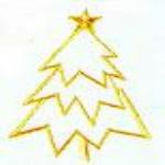 JKM Gold Christmas Tree Style Ii Applique Stick On