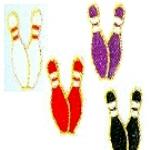 JKM Pair of Bowling Pins Applique (Iron On)