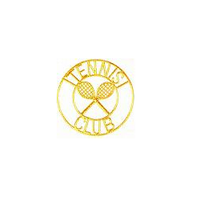 JKM Gold Tennis Club Applique Iron On