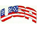 JKM USA with Stars and Stripes Applique (Iron On)