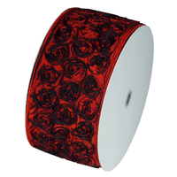 JKM Rose Petal Ribbon with Wire Edge - 4"